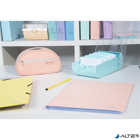 Bemutatómappa, 30 zsebes, A4, EXACOMPTA "Aquarel", vegyes pasztell színek