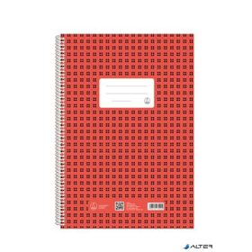   Spirálfüzet, A4, kockás, 80 lap, FŰZFŐI "Novum"