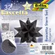 Bascetta csillag készlet, 14,5x14,5 cm, 90 g, 32 lap, FOLIA, fekete-vadvilág