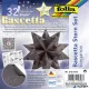Bascetta csillag készlet, 14,5x14,5 cm, 90 g, 32 lap, FOLIA, barna-indiai álom