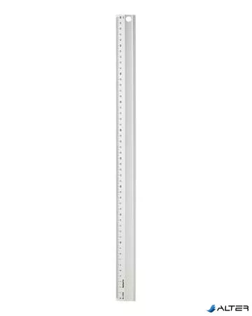 Vonalzó, aluminium, csúszásgátlós, 50 cm, FOLIA