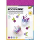 Moosgumi, öntapadó, csillámos, 20x29 cm, 5 lap, FOLIA 'Magic', 5 különböző szín