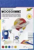 Moosgumi, öntapadó, csillámos, 20x29 cm, 5 lap, FOLIA 'Basic', 5 különböző szín