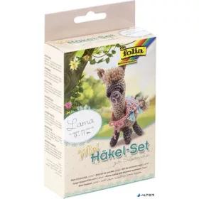 Mini horgolókészlet, FOLIA, láma