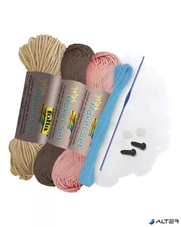 Mini horgolókészlet, FOLIA, láma