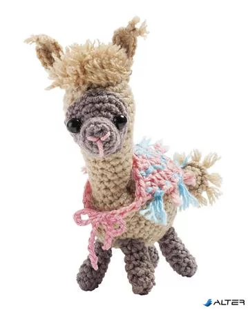 Mini horgolókészlet, FOLIA, láma