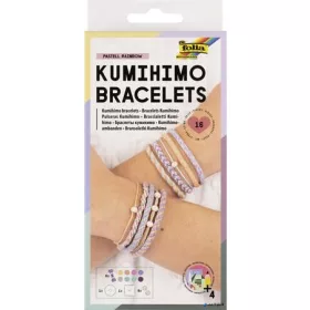   Kreatív ékszerkészítő szett,  16 darab, FOLIA "Kuminimo", pasztell színű karkötők