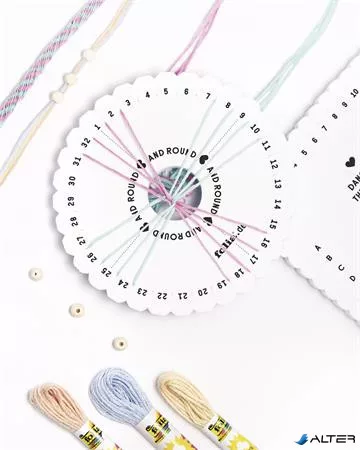 Kreatív ékszerkészítő szett,  16 darab, FOLIA "Kuminimo", pasztell színű karkötők