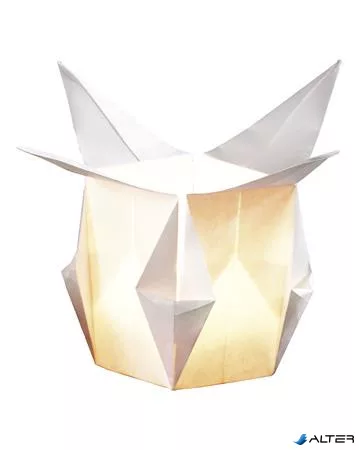 Origami papír, lámpáshoz, 30x30 cm, 80 g, 12 lap, FOLIA, fehér