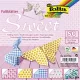 Origami papír, 15x15 cm, 80 g, 50 lap, FOLIA 'Sweet', 5 különböző minta