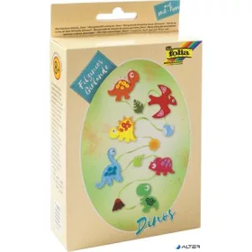   Kreatív mini filc varrókészlet, girland, FOLIA, dinoszaurusz