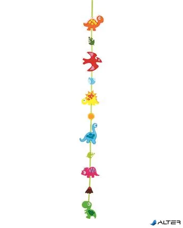Kreatív mini filc varrókészlet, girland, FOLIA, dinoszaurusz