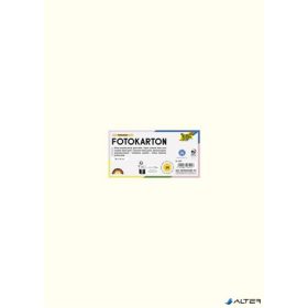   Dekorkarton, 2 oldalas, 50x70 cm, 300 g, 10 lap, FOLIA, gyöngyfehér