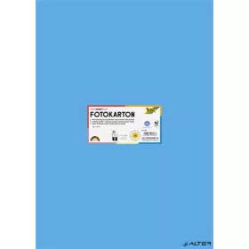   Dekorkarton, 2 oldalas, 50x70 cm, 300 g, 10 lap, FOLIA, óceánkék