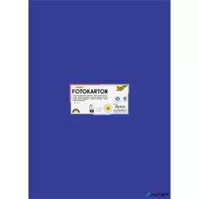   Dekorkarton, 2 oldalas, 50x70 cm, 300 g, 10 lap, FOLIA, ultramarinkék