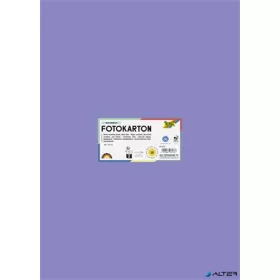   Dekorkarton, 2 oldalas, 50x70 cm, 300 g, 10 lap, FOLIA, ibolyakék
