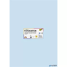   Dekorkarton, 2 oldalas, 50x70 cm, 300 g, 10 lap, FOLIA, jégkék