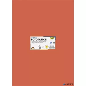   Dekorkarton, 2 oldalas, 50x70 cm, 300 g, 10 lap, FOLIA, narancssárga