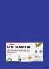 Dekorkarton, 2 oldalas, A4, 300 g, 50 lap, FOLIA, mélykék