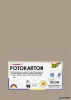 Dekorkarton, 2 oldalas, A4, 300 g, 50 lap, FOLIA, cappuccino