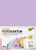 Dekorkarton, 2 oldalas, A4, 300 g, 10x5 lap, FOLIA, „Pastel”, vegyes színek