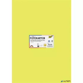 Dekorkarton, 2 oldalas, 50x70 cm, 300 g, 10 lap, FOLIA, lime