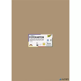   Dekorkarton, 2 oldalas, 50x70 cm, 300 g, 10 lap, FOLIA, őzbarna