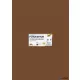 Dekorkarton, 2 oldalas, 50x70 cm, 300 g, 10 lap, FOLIA, csokoládébarna