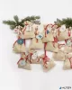 Adventi naptár, tasakos, juta hatás, FOLIA "Nature", természetes hatású