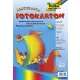 Dekorkarton, 2 oldalas, 22,5x32 cm, 300 g, 10 lap, FOLIA, szivárvány szín