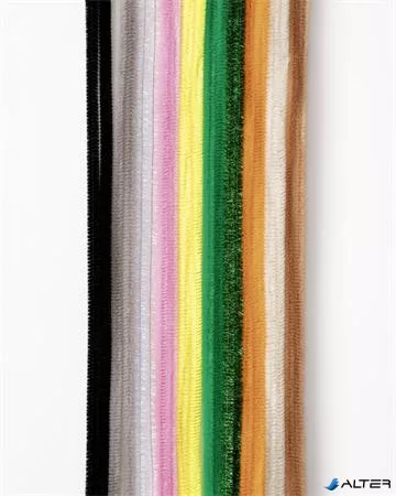 Zseníilia drót, 50 cm, FOLIA 'Szafari', 10 különböző szín