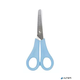 Olló, iskolai, kerekített, 13,5 cm, FOLIA, vegyes színek