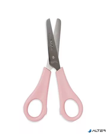 Olló, iskolai, kerekített, 13,5 cm, FOLIA, vegyes színek