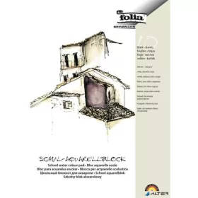 Akvarell tömb, A4, 150 g, 10 lap, durva, FOLIA