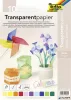 Transzparens papír, A4, 115 g, 10 lap, FOLIA, vegyes színek