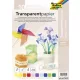 Transzparens papír, A4, 115 g, 10 lap, FOLIA, vegyes színek