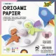 Origami papír, 15x15 cm, 70 g, 100 lap, FOLIA, vegyes színek