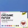 Origami papír, 15x15 cm, 70 g, 100 lap, FOLIA, vegyes színek