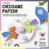 Origami papír, 20x20 cm, 70 g, 100 lap, FOLIA, vegyes színek