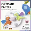Origami papír, 20x20 cm, 70 g, 500 lap, FOLIA, vegyes színek