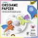 Origami papír, 20x20 cm, 70 g, 500 lap, FOLIA, vegyes színek