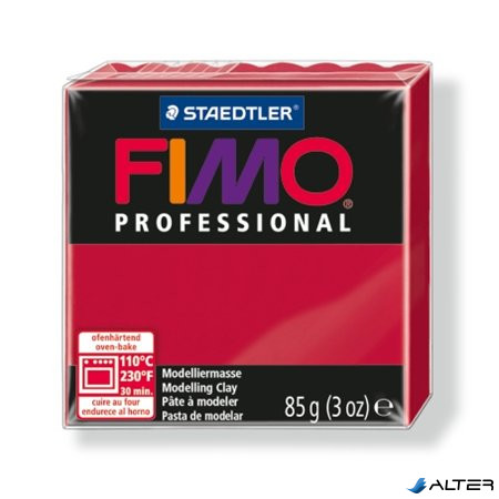 Gyurma, 85 g, égethető, FIMO "Professional", kármin