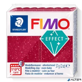   Gyurma, 57 g, égethető, FIMO 'Effect', csillámos piros