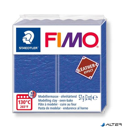 Gyurma, 57 g, égethető, FIMO "Leather Effect", indigókék