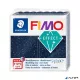 Gyurma, 57 g, égethető, FIMO "Effect", csillámos kék