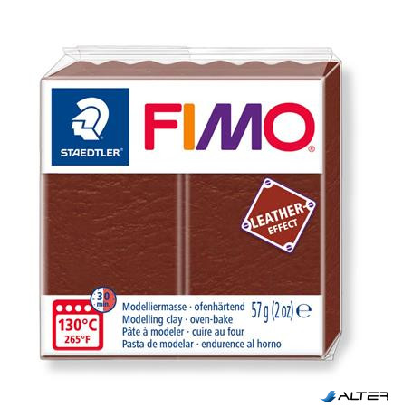 Gyurma, 57 g, égethető, FIMO" Leather Effect", dió