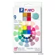 Gyurma, készlet, 8x25 + 2x57 g, égethető, FIMO 'Effect Colours', 9 különböző gyöngyház szín