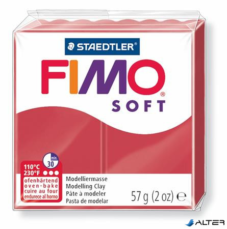 Gyurma, 57 g, égethető, FIMO 'Soft', meggy piros