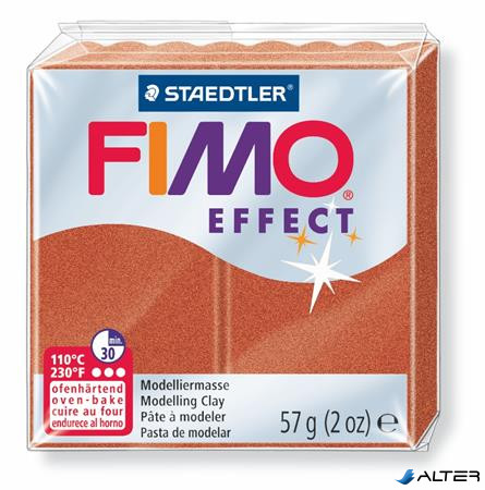 Gyurma, 57 g, égethető, FIMO 'Effect', metál vörösréz