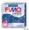Gyurma, 57 g, égethető, FIMO 'Effect', csillámos kék